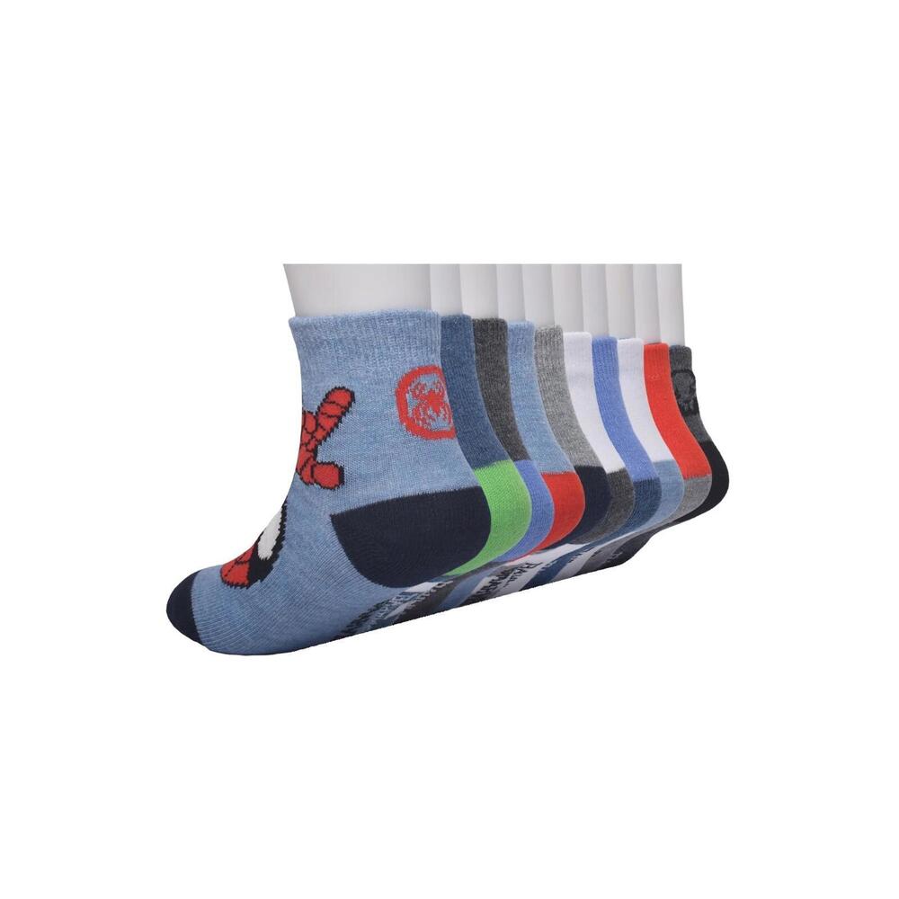 Marvel Spidey Amazing Friends Boys 10 Pairs Ankle Socks Disney Spiderman 4T-5T - Picture 5 of 8